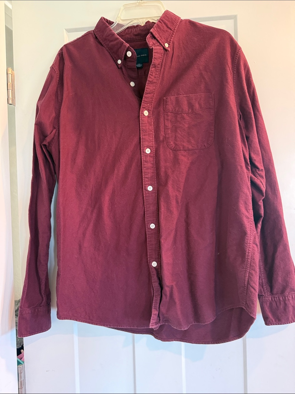 Men's Button-Down Shirt - Burgundy